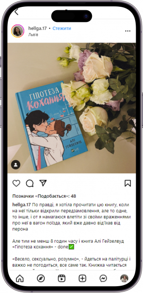 Відгук на книжку «Гіпотеза кохання» від  hellga.17  