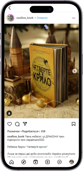 Відгук на книжку «Четверте крило» від  swallow_book