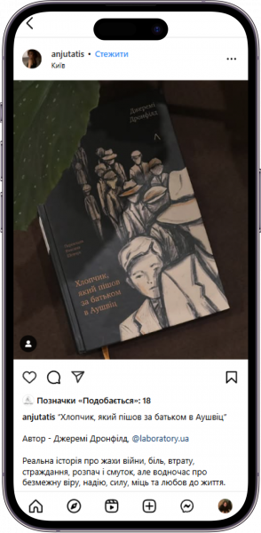 Відгук на книжку Хлопчик, який пішов за батьком в Аушвіц від anjutatis