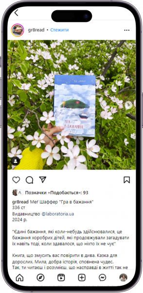 Відгук на книжку «Гра в бажання » від gr8read